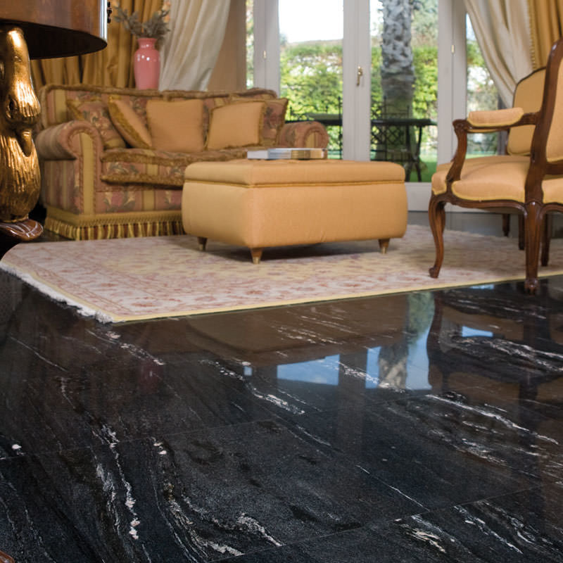 Мраморная столешница Nero Marquina (Марквина), 1200*600*30