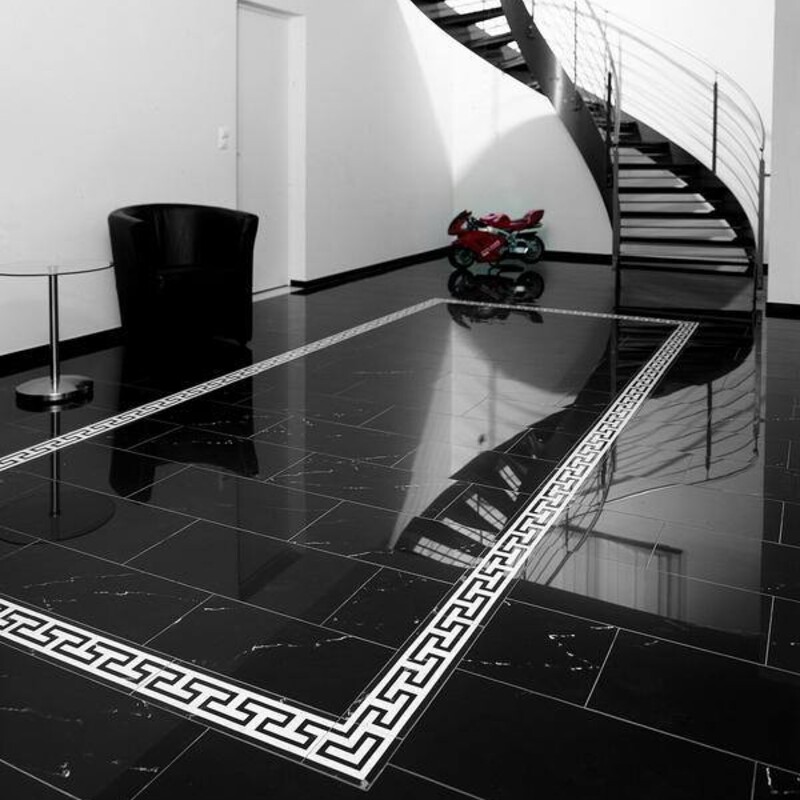 Мраморная столешница Nero Marquina (Марквина), 1200*600*30