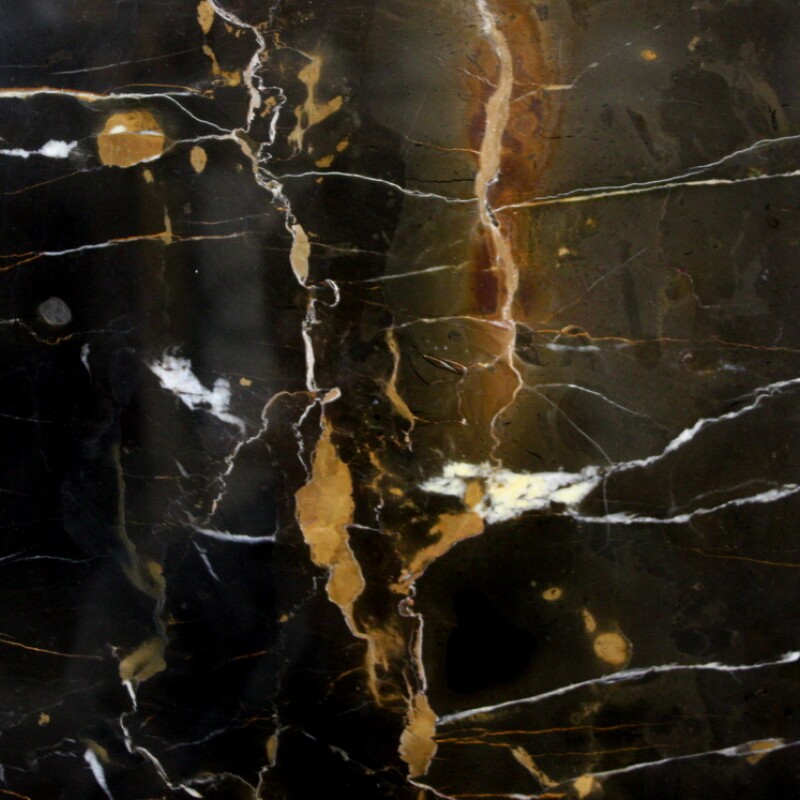 Мраморный слэб BLACK AND GOLD 20 мм