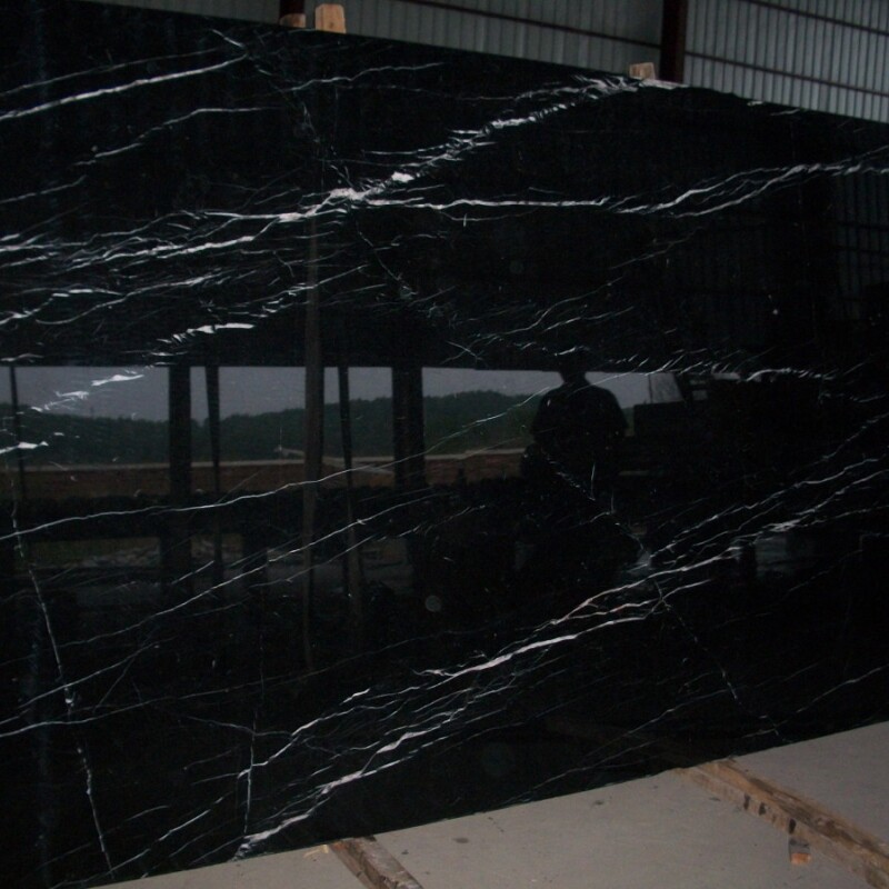 Мраморный слэб NERO MARQUINA 20 мм