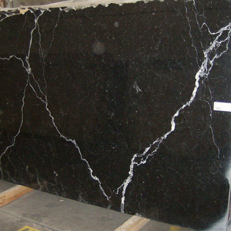 Мраморный слэб NERO MARQUINA 20 мм