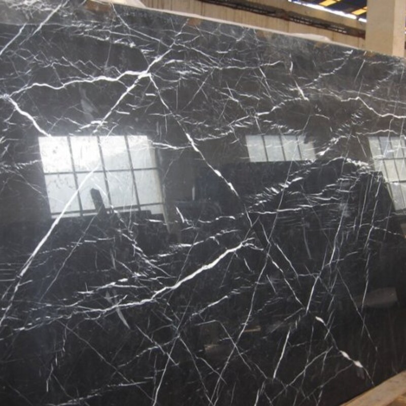 Мраморный слэб NERO MARQUINA 20 мм