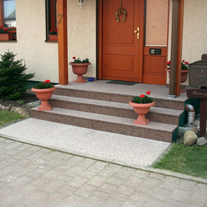 Гранитная плитка Мапл Ред 600*300*30 термо, м2
