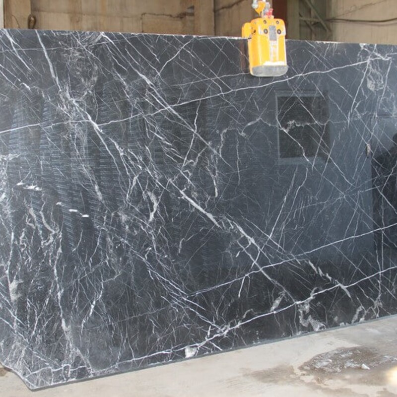 Слэб мраморный Negro Marquina (Неро Марквина) 30 мм (Испания)