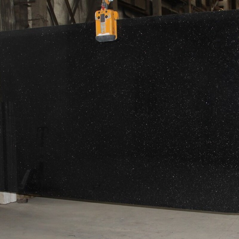 Слэб гранитный Black Galaxy (Блэк Гэлакси) 30 мм (Индия)