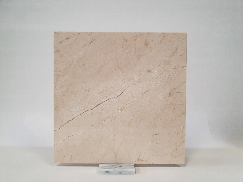 Мраморная плитка 305*305*10 мм. Мрамор Crema Marfil (Испания), бежевый, натуральный камень